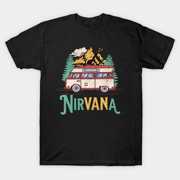 Camper Van Life Camping Nirvana T-Shirt by SunburstGeo